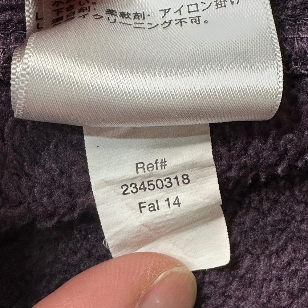 Eddie Bauer Fleece Pullover Heathered Purple Quarter Zip Jacket Gorpcore Sz 2XL - Picture 7 of 16